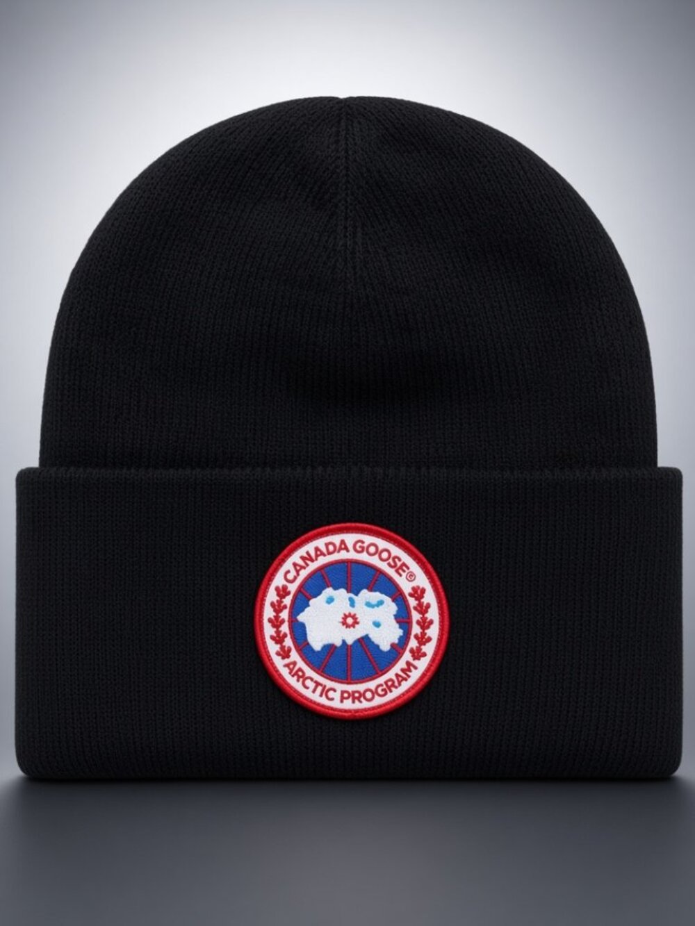 NWT Canada Goose Black Wool Beanie Hat Winter